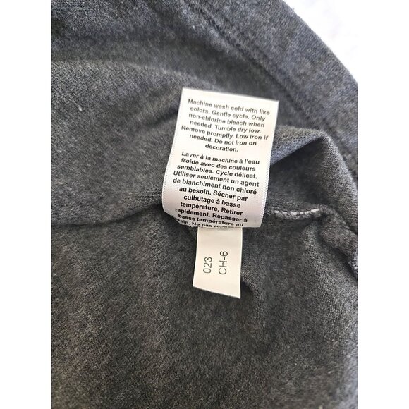 John Deere Charcoal Grey Long Sleeve Crewneck Tee Embroidered Tractor L - Picture 7 of 16